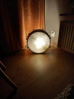 Vintage trommel lamp, Gebruikt, Vintage, Ophalen of Verzenden, Metaal