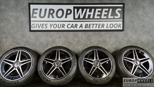 18 inch Mercedes C klasse W206 AMG Zwart zomerbanden, Auto-onderdelen, Banden en Velgen, Banden en Velgen, Zomerbanden, 18 inch