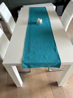 Wit eettafel hoogglans, Huis en Inrichting, Tafels | Eettafels, Ophalen, Gebruikt, 50 tot 100 cm, Vijf personen of meer