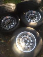 Jantes Ford Mustang 14" 5 Chrome 4 Alliage 4Pneus 195 70 14, 14 pouces, Pneus et Jantes, 4 Saisons, Enlèvement ou Envoi