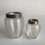 porte-fourchette à gâteau en verre antique et porte-cuillère, Enlèvement ou Envoi