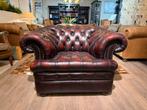 Originele Engelse chesterfield club zetel oxblood rood, Ophalen of Verzenden