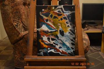 Abstracte schilderkunst serie nr (2), door joky kamo beschikbaar voor biedingen