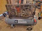 Brown 270 liter compressor 650L/min 4KW 5.5 PK industrial, Ophalen, Gebruikt, 400 tot 800 liter/min, Mobiel