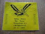 Vintage Sticker Tattoo Studio Tattooing (geel) , Ophalen of Verzenden, Nieuw, Overige typen