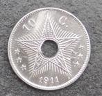 1911 10 centimes Congo belge, Postzegels en Munten, Munten | België, Verzenden, Metaal, Losse munt