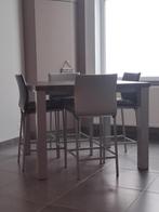 Table  haute + 4 chaises, Maison & Meubles, Enlèvement, Utilisé