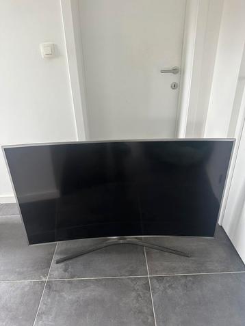 Samsung tv 55 inch curved plus soundbar en subwoofer, Enlèvement, Utilisé, Samsung