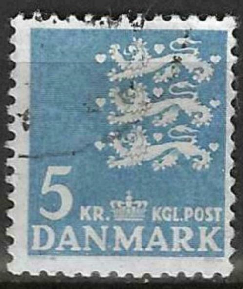 Denemarken 1946 - Yvert 305 - Wapenschild Leeuwen  (ST), Timbres & Monnaies, Timbres | Europe | Scandinavie, Affranchi, Danemark