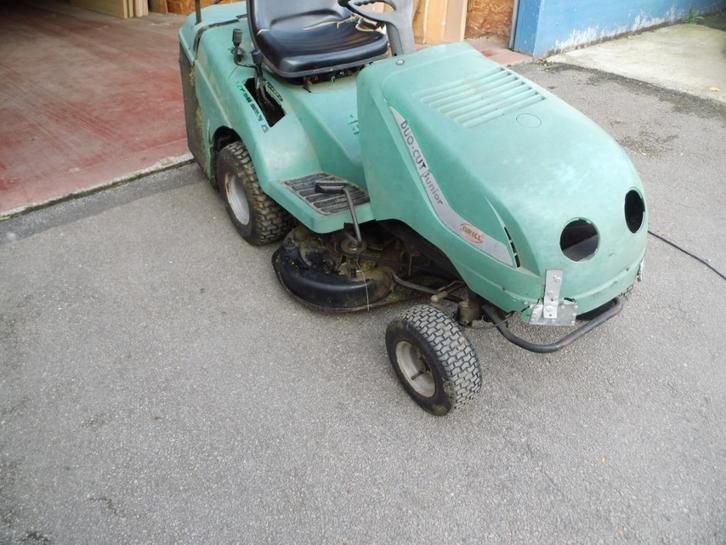 perfecte mechanische Castel Garden-tractormaaier, Tuin en Terras, Zitmaaiers, Gebruikt, 90 tot 120 cm, Elektrische starter, Opvangbak