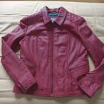 Blouson femme en cuir d'agneau, Axiome, Taille 38/40 (M), Porté, Rouge