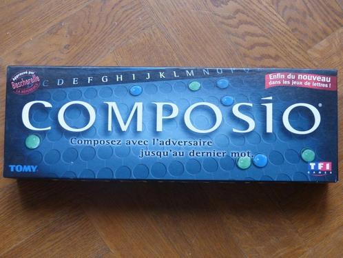 Composio - jeu de lettres, Hobby en Vrije tijd, Gezelschapsspellen | Bordspellen, Zo goed als nieuw, Een of twee spelers, Drie of vier spelers