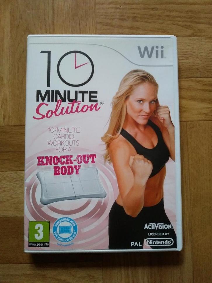 10 minute solution, cardio workouts voor Wii of Wii U, Games en Spelcomputers, Games | Nintendo Wii, Zo goed als nieuw, Sport