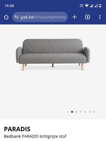 Te koop: zetel/ bedbank  beschikbaar voor biedingen