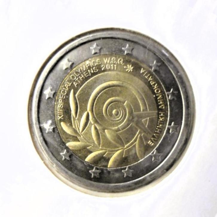 2 euro herdenking Griekenland 2011 J.O. Athens UNC., Postzegels en Munten, Munten | Europa | Euromunten, Losse munt, 2 euro, Griekenland