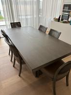 EETTAFEL + STOELEN & TV MEUBEL VAN RR INTERIEUR, Ophalen, Gebruikt