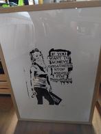 Banksy kunstdruk gesigneerd (3), Ophalen of Verzenden