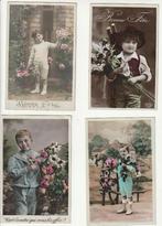 Lot 10 kaarten kinderen jongetjes  -bloemen -, Verzamelen, Verzenden, Gelopen, Kinderen