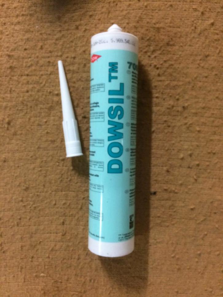 Adhésif silicone Dowsel 7091, NOIR, pour plastiques, Bricolage & Construction, Isolation & Étanchéité, Neuf, Autres matériaux