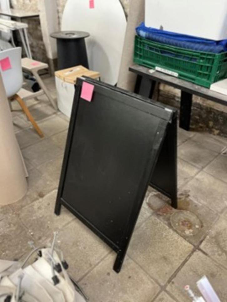 Black chalkboard/pavement sign, Verzamelen, Merken en Reclamevoorwerpen, Gebruikt, Reclamebord, Ophalen