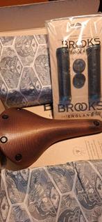 Brooks zadel C17 orange en zwarte cambium handvatten, Fietsen en Brommers, Ophalen of Verzenden, Nieuw