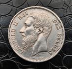 België   50 Centimes  1866 FR.         Leopold ll, Zilver, Ophalen of Verzenden, Losse munt, Zilver