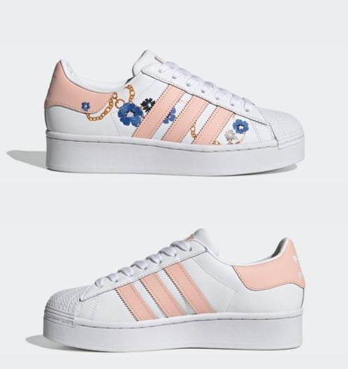 NIEUW! ADIDAS ORIGINALS Superstar Bold W Floral maat 38 2/3, Kleding | Dames, Schoenen, Nieuw, Sneakers, Wit, Ophalen of Verzenden