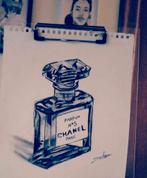 Chanel parfum tekening, Comme neuf, Enlèvement ou Envoi
