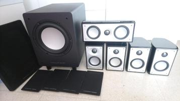 6.1 Mordaunt-Short Alumni surroundset ! PianoBlack subwoofer beschikbaar voor biedingen