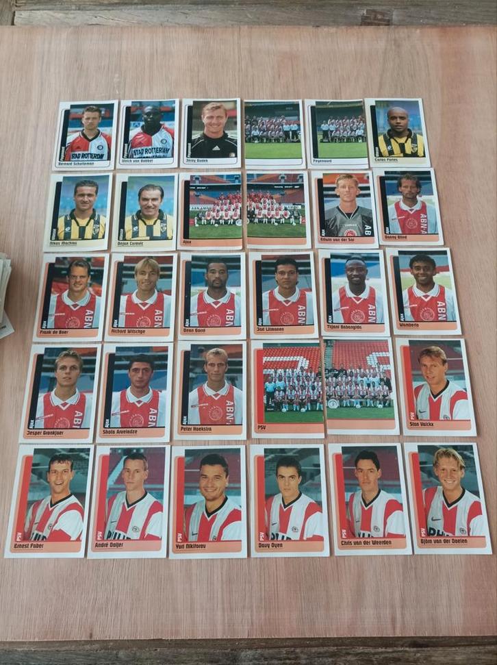 Panini eredivisie 99 , 287 verschillende stickers, Hobby en Vrije tijd, Stickers en Plaatjes, Zo goed als nieuw, Ophalen of Verzenden