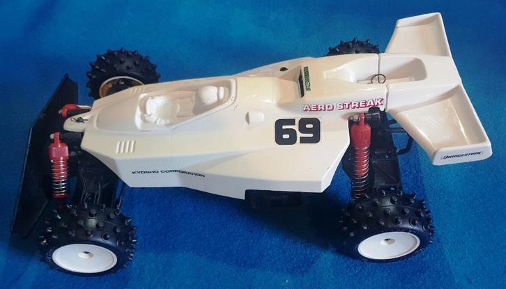 Vintage Kyosho AERO STREAK 4WD #3182 van 1988, Hobby en Vrije tijd, Modelbouw | Radiografisch | Auto's, Gebruikt, Auto offroad