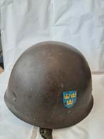 Originele Zweedse M26 Stahlhelm met Liner en Stempel, Verzamelen, Ophalen of Verzenden