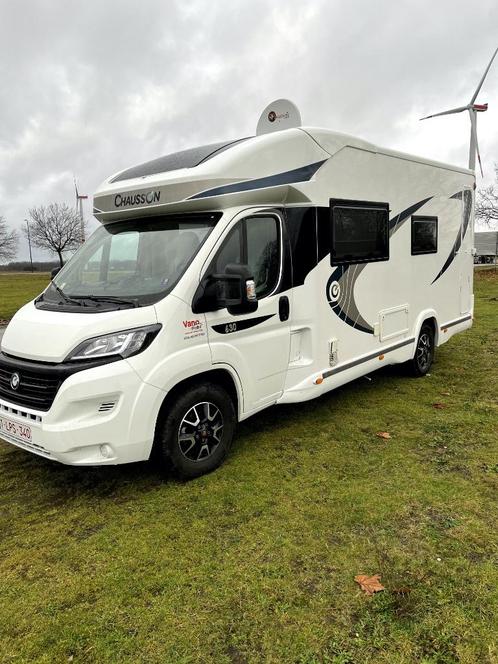Chausson Welkome 630 Met Fiat 150 PK en 52200 Km Bj 2018, Caravans en Kamperen, Mobilhomes, Particulier, tot en met 4, Half-integraal