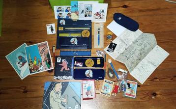 Lot d'objets Tintin Hergé un peu de tout