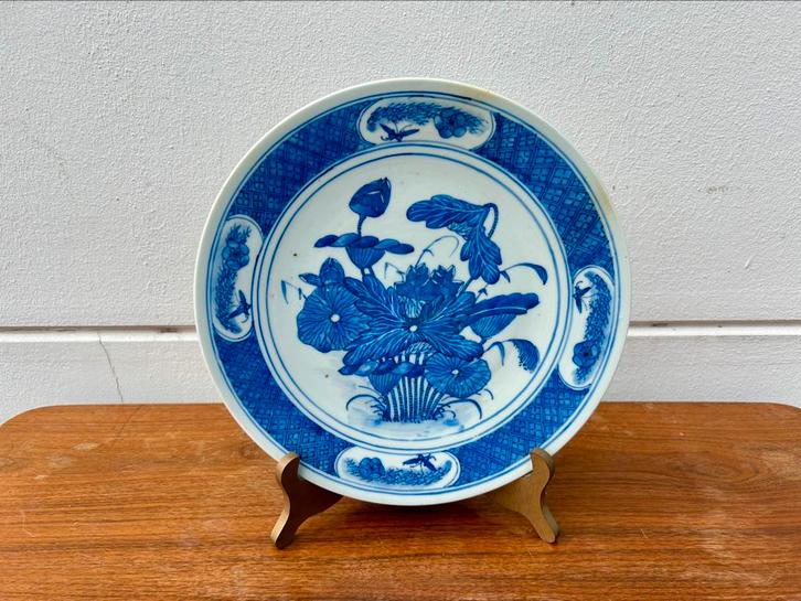 Antiek Chinees Bord | Porselein | 28 cm, Antiek en Kunst, Antiek | Wandborden en Tegels, Ophalen of Verzenden