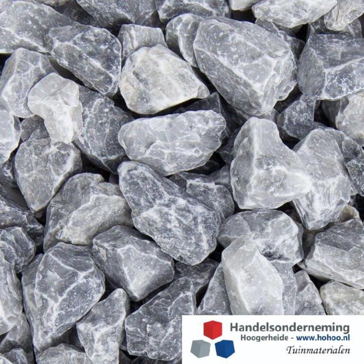 Icy blue split gebroken grijs blauw wit siersplit oprit deco, Tuin en Terras, Grind, Keien en Split, Nieuw, Split, Multi, Verzenden