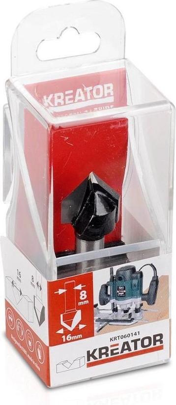 Kreator KRT060141 Fraise à rainurer en V - Ø16 mm, Enlèvement ou Envoi, Neuf