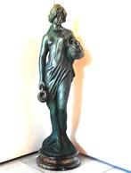 Prachtige oude bronzen standbeeld- 80 cm hoog, Enlèvement