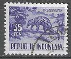 Indonesie 1956/1958 - Yvert 123 - Indisch schubdier (ST), Verzenden, Postfris