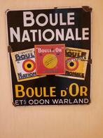 Emaille reclamebord boule Nationale/ boule d'or 1936, Verzamelen, Reclamebord, Ophalen of Verzenden, Zo goed als nieuw