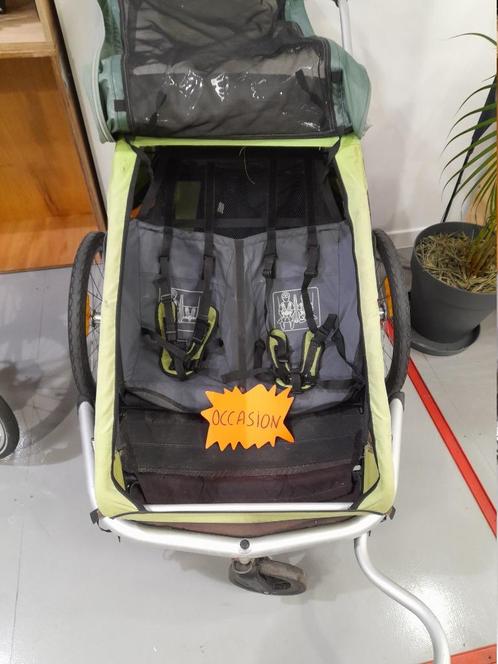 Remorque CROOZER KID FOR 2 ENFANTS, Fietsen en Brommers, Fietsaccessoires | Aanhangwagens en Karren, Gebruikt, Kinderkar, 40 tot 60 kg