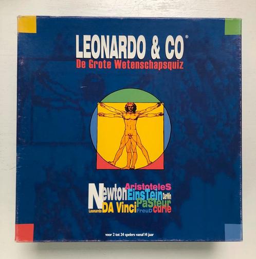 Leonardo & Co De Grote Wetenschapsquiz gezelschapsspel, Hobby en Vrije tijd, Gezelschapsspellen | Bordspellen, Zo goed als nieuw