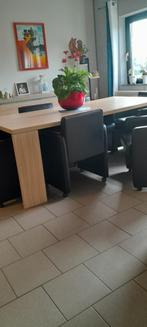 table de salle à manger en chêne clair ( plaqué de qualité), Maison & Meubles, Enlèvement