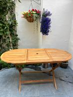 Tuintafel inklapbaar 160 x 80 x 75cm teak, Tuin en Terras, Tuintafels, Ophalen, Nieuw