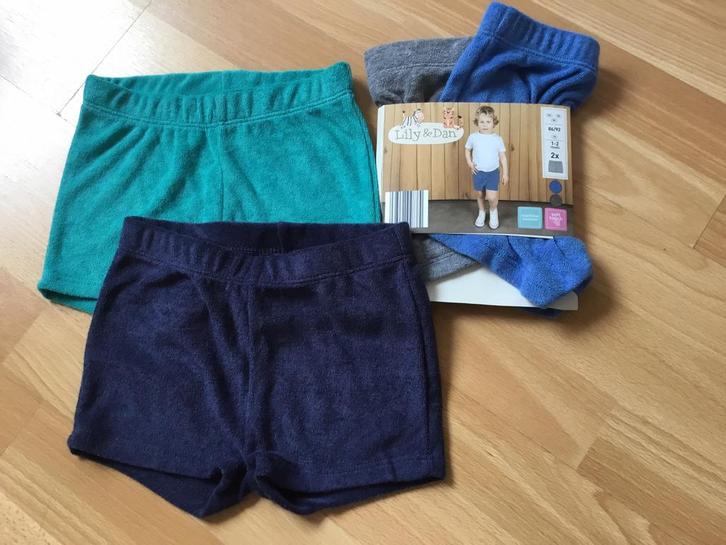 Nieuw! 4 badstof shortjes., Kinderen en Baby's, Kinderkleding | Maat 92, Nieuw, Jongen of Meisje, Nacht- of Onderkleding, Ophalen of Verzenden