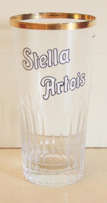 Stella Artois Bierglazen 33cl / Met Gouden Rand / Jaren 60 beschikbaar voor biedingen