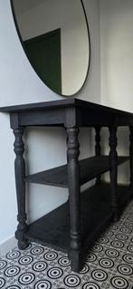 Zwart vintage houten consoletafel, Enlèvement