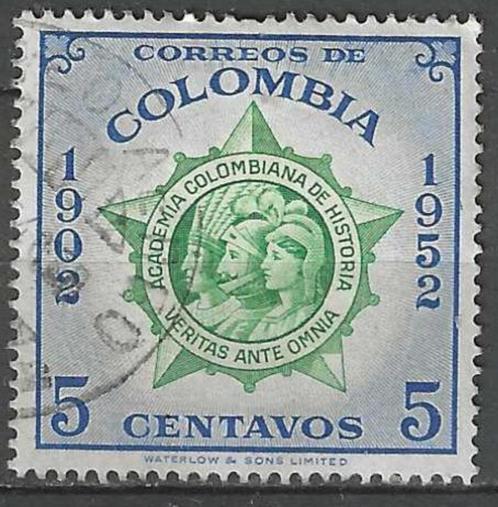 Colombia 1954 - Yvert 491 - Academie voor Geschiedenis (ST), Timbres & Monnaies, Timbres | Amérique, Affranchi, Envoi