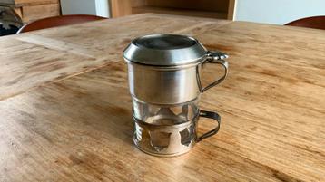 Zilver koffiefilter tas beschikbaar voor biedingen