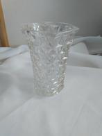 Vaas kristal 20 cm, Minder dan 50 cm, Nieuw, Glas, Wit